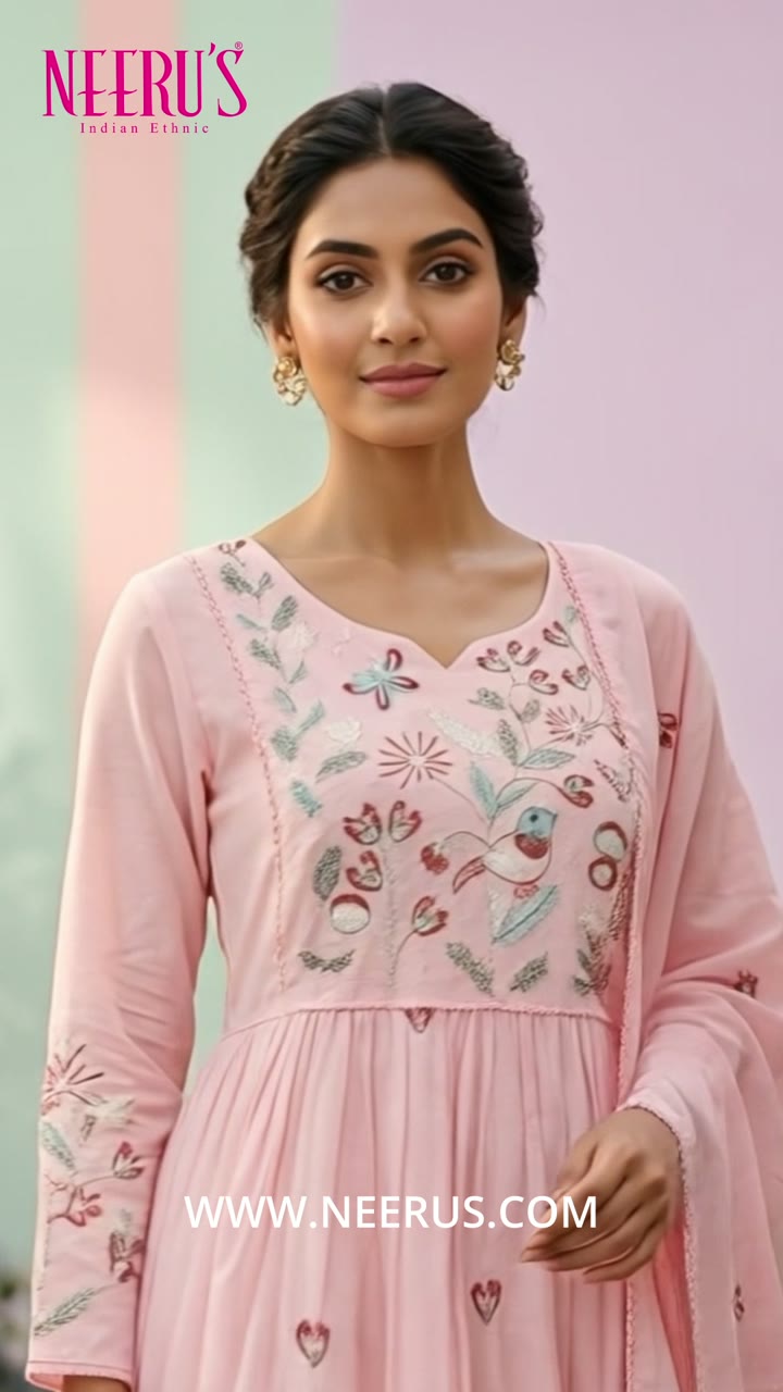 SUMMER CRUSH- Baby Pink Cotton Embroidery 3PS-V2